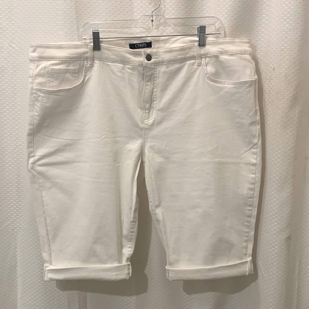 Chaps Stretch Denim Bermuda Shorts